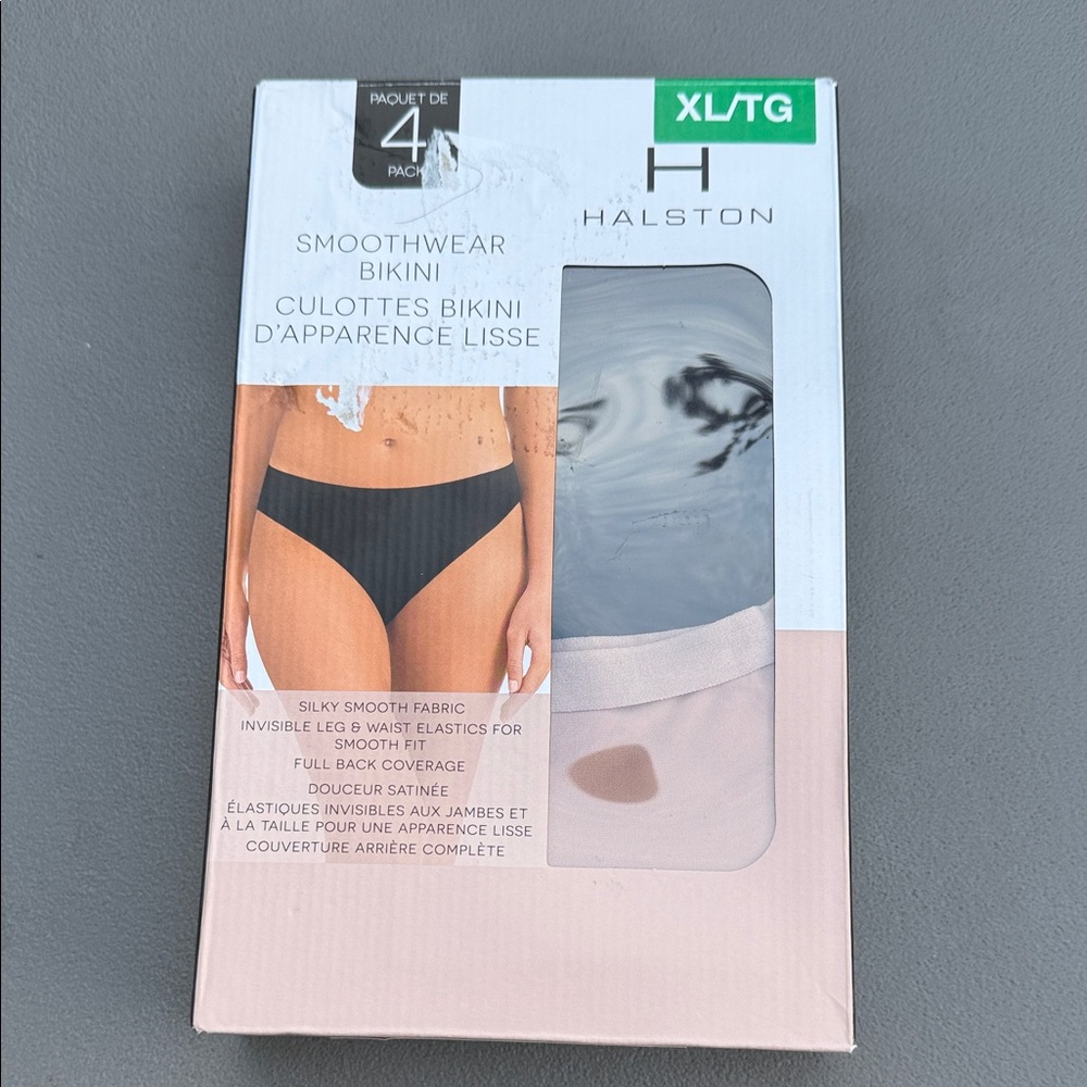 Halston Smoothwear Bikini 4 Pack size XL NWT